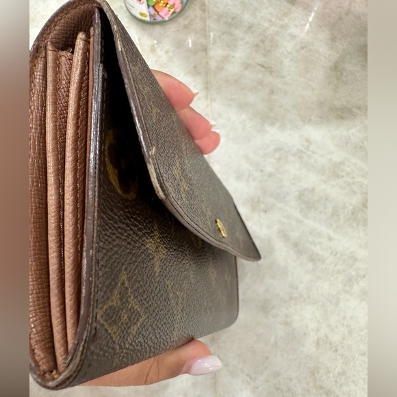 Louis Vuitton Monogram Portefeiulle Sarah Long Bifold Wallet Brown - Picture 9 of 15